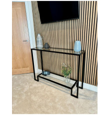 Металевий консольний стіл Hudson Glass