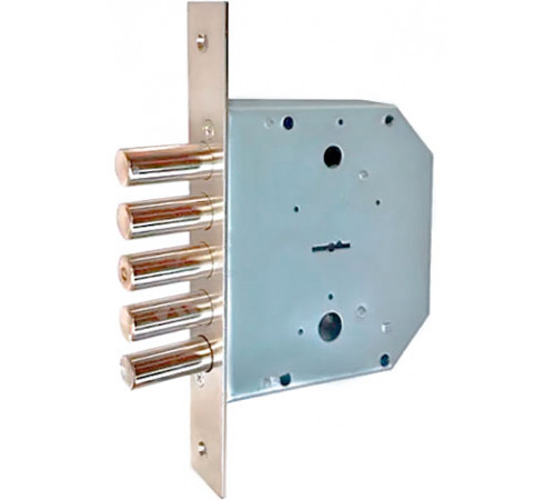 KEDR Замок врезной сувальдный 0601 (без тяг, латунный ключ)