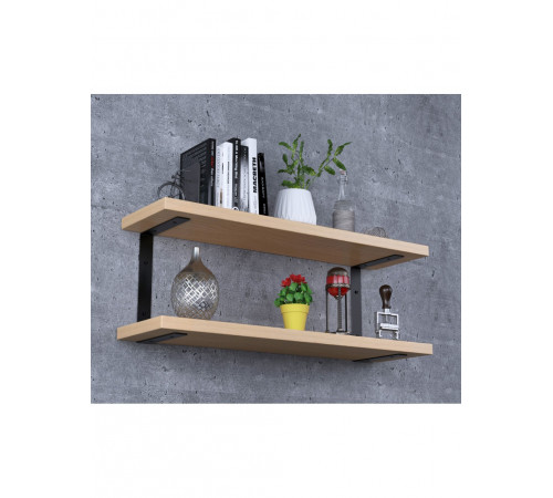 Полка PL-C-32 — MSMLOFT, 2 полки, металлический каркас.