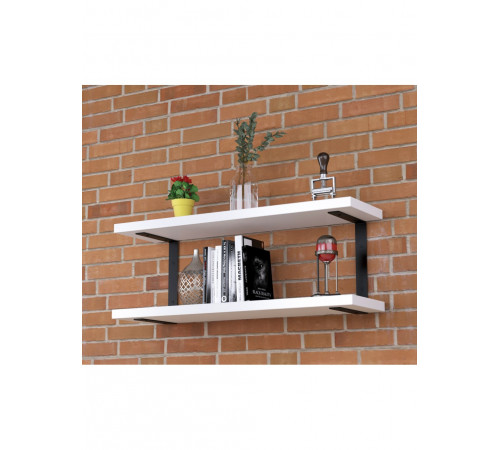 Полка PL-C-32 — MSMLOFT, 2 полки, металлический каркас.