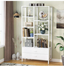 Стеллаж Etagere 8 с полками и 2-ящиками, белый.