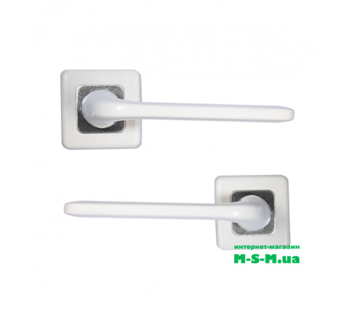 Дверная ручка раздельная Арико ROBOQUATTRO белый