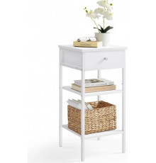 Тумбочка с ящиком и 2 полками для хранения