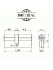 Циліндровий механізм Imperial ZC 100 мм 50x50 SN