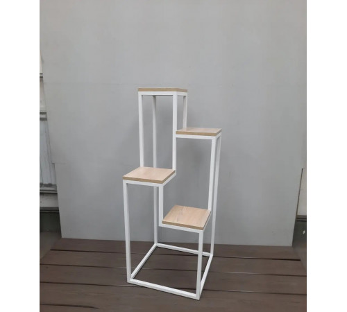 Металлическая подставка для цветов MSMLOFT из ДСП.