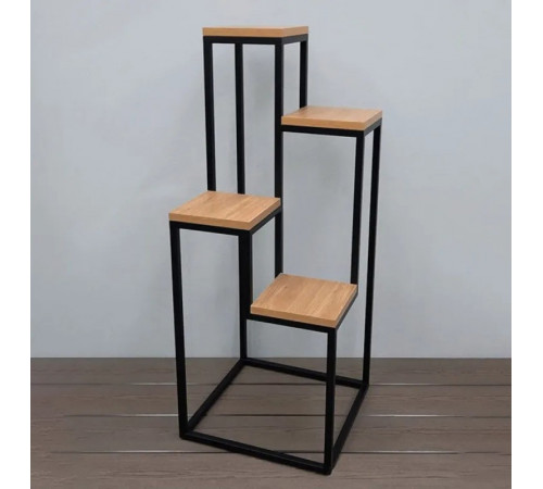 Металлическая подставка для цветов MSMLOFT из ДСП.