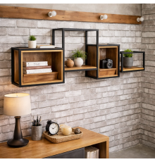 Полка 60х160х20 см, коричневый