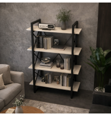 Стелаж Loft на 4 полички (1370х900х400) для дому та офісу
