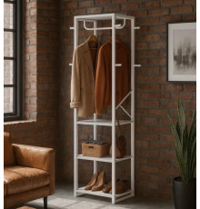 Вішалка для одягу з 4 полицями та 8 гачками