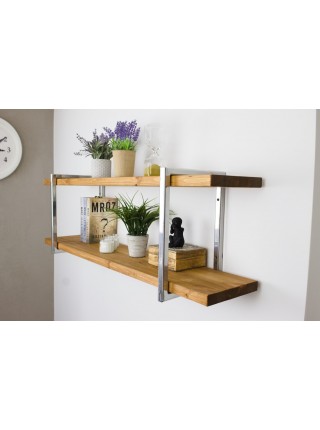 LOFT SHELF подвійна вінтажна полиця, бохо, ручна робота, настінна полиця, книжкова шафа, підвісна полиця, для кухні, кронштейни для дзеркала, для книг