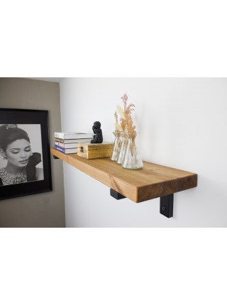 LOFT SHELF полиця настінна, одинарна полиця, сосна, підвісна полиця, для кухні, для вітальні, для книг