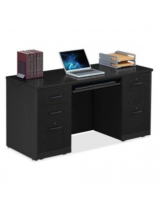 Компактний робочий стіл Credenza Via Double Pedestal