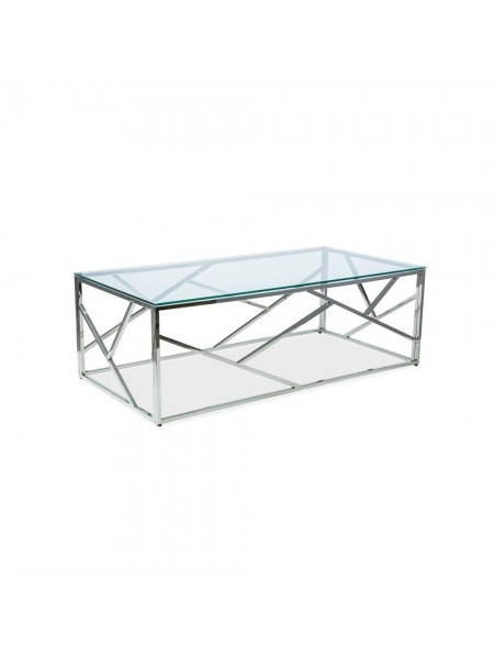 Журнальний стіл Escada MSMLOFT ,Прозорий / Срібний