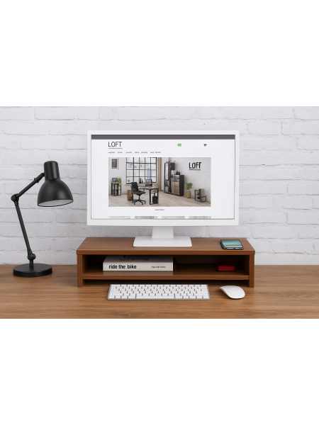 Надставка під монітор NS-7 MSMLOFT дуб родас темний Надставка під монітор NS-7 MSMLOFT дуб родас темний