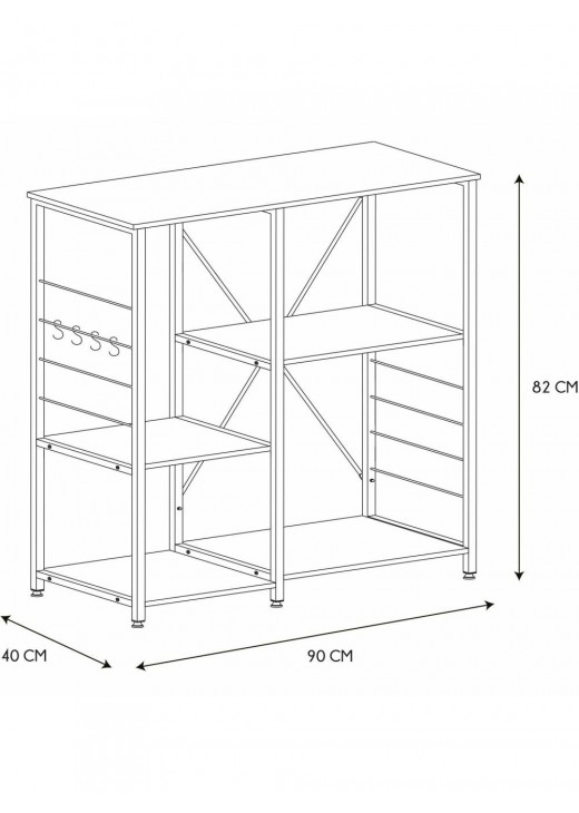 Кухонна полиця Stan , дуб сонома Кухонна полиця Stan , дуб сонома