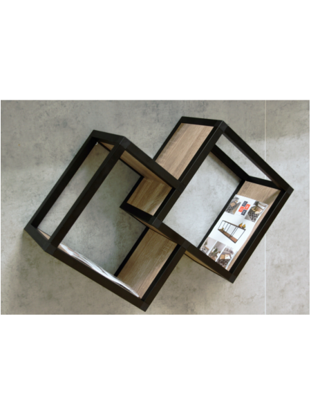 Настінна книжкова полиця TETRIS-2 loft