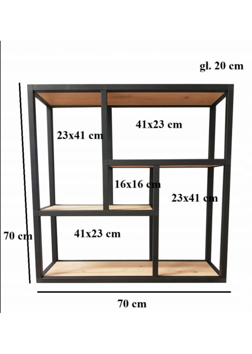 Настінна полиця loft RUBIKON