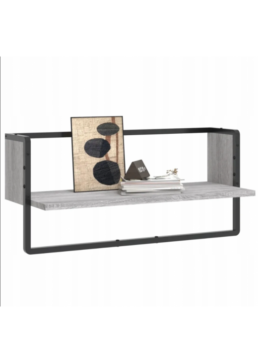 Настінна полиця з рейкою