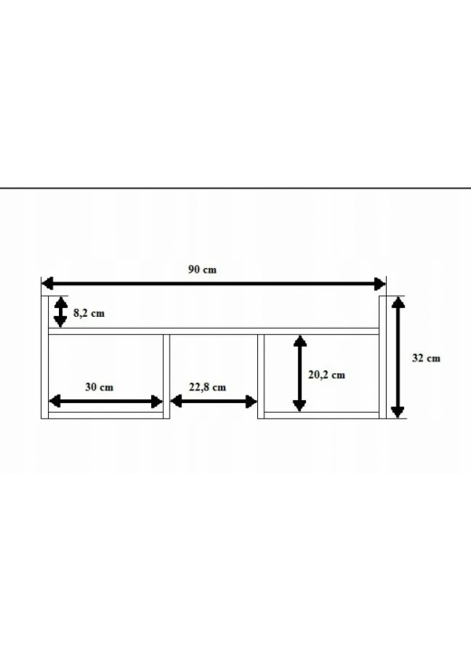 Підвісна настінна полиця для книг , дуб сонома Підвісна настінна полиця для книг , дуб сонома