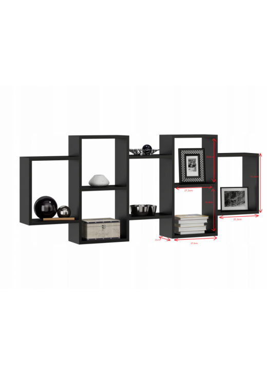 Підвісна полиця POLON BIS , чорний Підвісна полиця POLON BIS , чорний