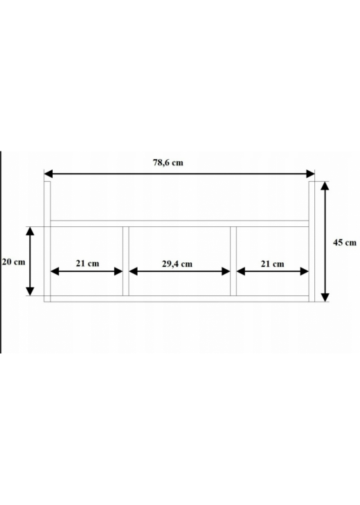 Підвісна полиця для вітальні , чорний Підвісна полиця для вітальні , чорний