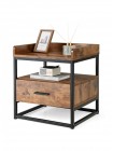 Тумбочка Gymax Side – 3-ярусна тумба з шухлядою в стилі лофт