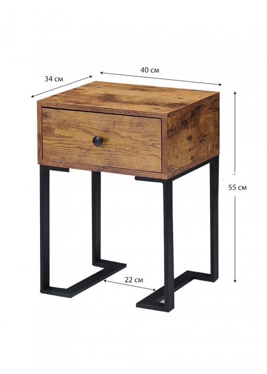 Тумбочка VECELO Modern з 1 шухлядою Тумбочка VECELO Modern з 1 шухлядою