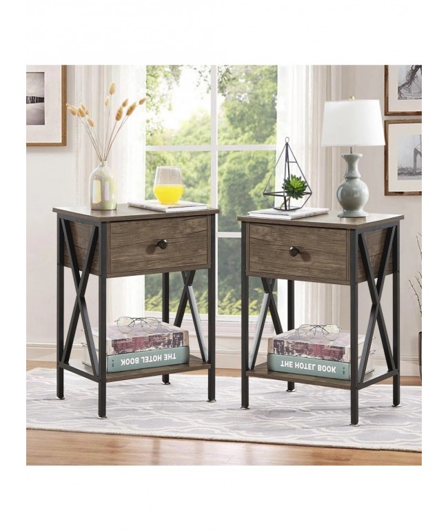 Високі тумбочки Kempst — 55×40×30 см, X-акцент