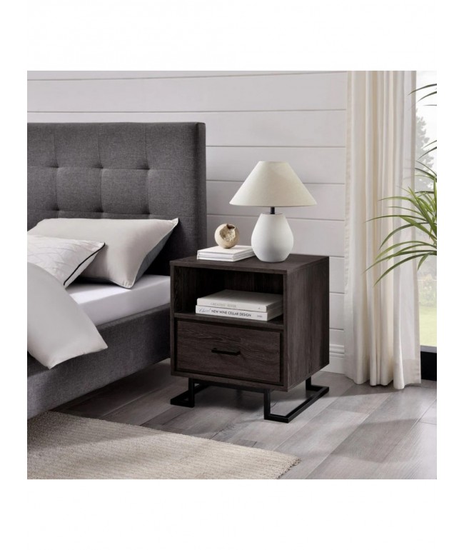 Тумбочка з 1 шухлядою  стилі лофт