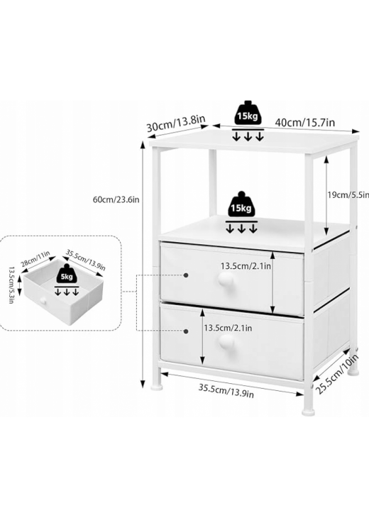 Тумбочка з шухлядою 60x40x30 Тумбочка з шухлядою 60x40x30