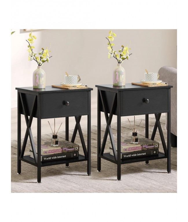 Високі тумбочки Kempst — 55×40×30 см, X-акцент