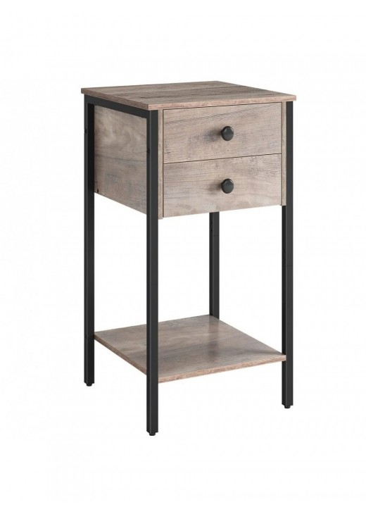 Висока тумбочка з 2 ящиками та полицею