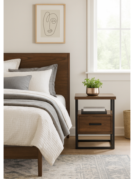 Тумба нічна металева 500х500х400 мм Тумба нічна металева 500х500х400 мм