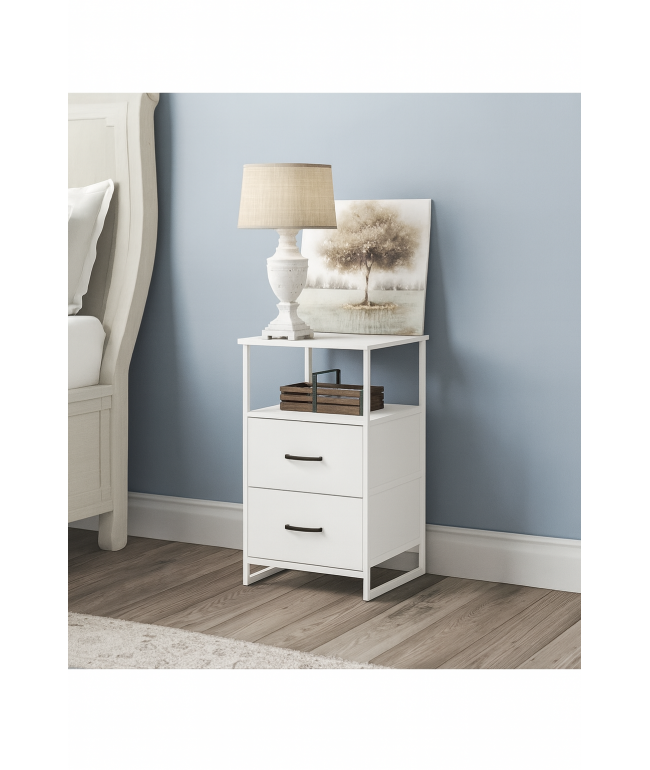 Тумбочка лофт  — ДСП + метал