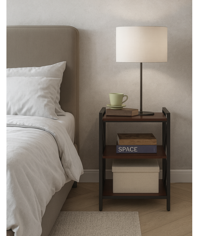 Тумбочка лофт — ДСП + метал