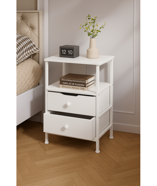 Тумбочка MSM з металевим каркасом та ДСП