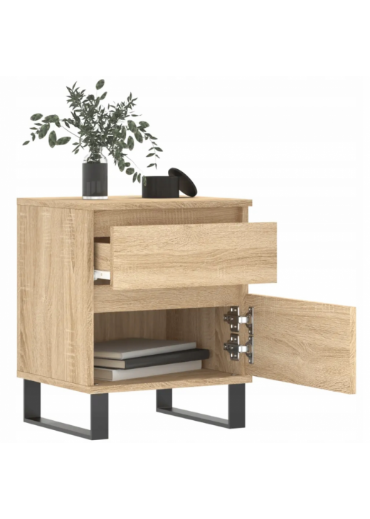 Приліжкові тумбочки, дуб Сонома, 40x35x50 см