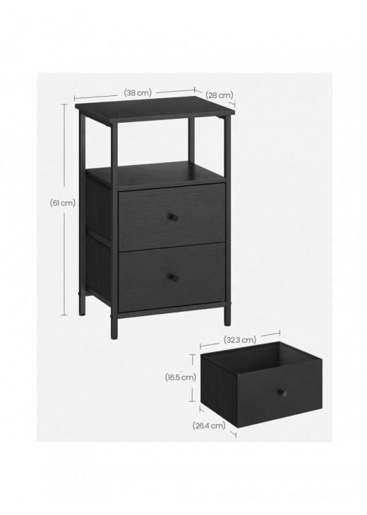 Столик з ящиками та полицею для зберігання