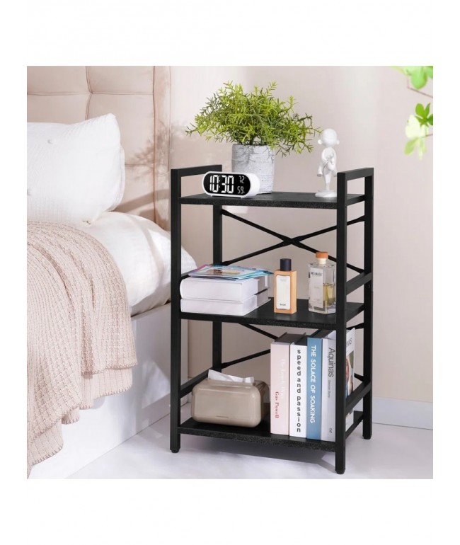 Стелаж DeAvis з 3 полицями — 70×44×30 см, лофт-стиль