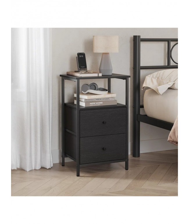 Столик із 2 шухлядами та полицями — 61×38×28 см