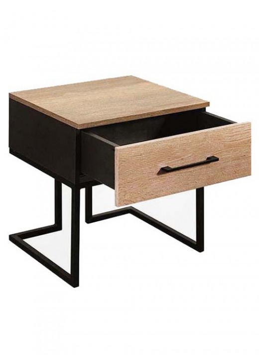 Тумба в стилі MSMLOFT 550х500х350 мм Дуб Сонома/Чорний Тумба в стилі MSMLOFT 550х500х350 мм Дуб Сонома/Чорний