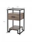 Тумбочка — металева лофт-тумба від виробника MSM