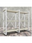 Стеллаж Айсберг Лофт 120х102-3 белый/белый MSMLOFT