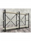 Стеллаж Айсберг Лофт 160х102-3 черный/белый MSMLOFT