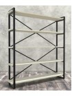 Стеллаж Айсберг Лофт 160х182-2 черный/белый MSMLOFT