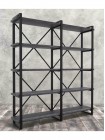 Стеллаж Айсберг Лофт 160х182-3 черный/графит MSMLOFT