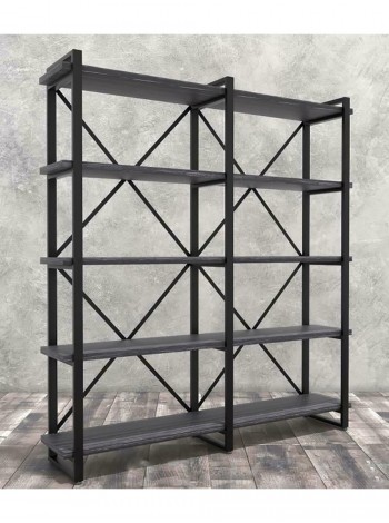 Стеллаж Айсберг Лофт 160х182-3 черный/графит MSMLOFT
