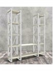 Стеллаж Айсберг Лофт 160х182-4 белый/белый MSMLOFT