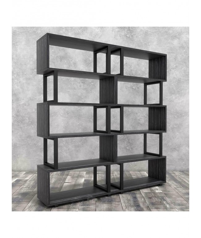 Стелаж Айсберг 180×190 см — чорний/графіт