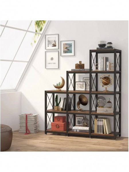 Стелаж Etagere на 12 полиць, коричневий (K0002-3)